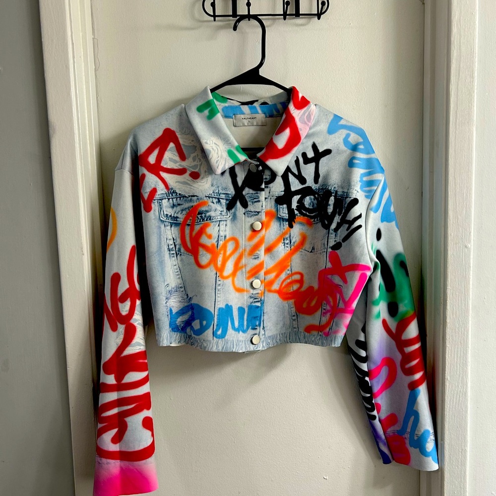 Graffiti mini skirt set